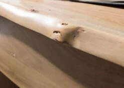 Bureau D'angle 185x163 Acacia Laqué Bois Naturel PURE ACACIA #749 -Massivmoebel24 09 360 886 7049 5