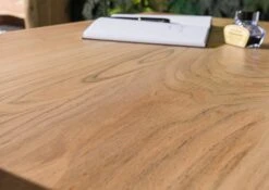 Bureau D'angle 185x163 Acacia Laqué Bois Naturel PURE ACACIA #749 -Massivmoebel24 09 360 886 7049 6