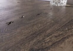 Bureau D'angle 185x163 Acacia Laqué Gris Taupe PURE ACACIA #949 -Massivmoebel24 09 360 886 9049 5