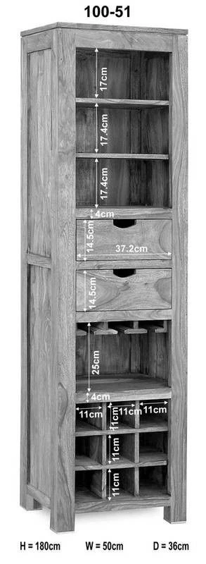 Étagère à Vin 50x36 Palissandre Huilé Gris Taupe NATURE GREY #51 6 Étagère à Vin 50x36 Palissandre Huilé Gris Taupe NATURE GREY #51 – Image 6