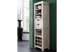 Étagère à Vin 50x36 Acacia Blanchi Blanc NATURE WHITE #51