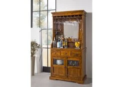 Meuble Bar 97x52 Acacia Laqué Miel OXFORD #0443