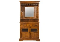 Meuble Bar 97x52 Acacia Laqué Miel OXFORD #0443 9 Meuble Bar 97x52 Acacia Laqué Miel OXFORD #0443 -Massivmoebel24 09 370 610 0035 9