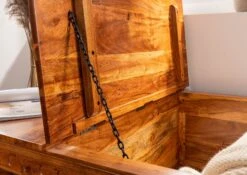 Table Basse 90x90 Acacia Laqué Miel OXFORD #0415 -Massivmoebel24 09 370 610 4514 5