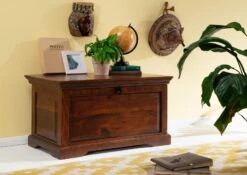 Coffre 90x50 Acacia Laqué Nougat OXFORD #323