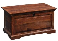 Coffre 90x50 Acacia Laqué Nougat OXFORD #323 -Massivmoebel24 09 370 620 0123 9