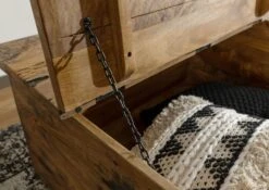 Coffre 90x90 Manguier Laqué Bois Naturel RAILWAY #164 13 Coffre 90x90 Manguier Laqué Bois Naturel RAILWAY #164 -Massivmoebel24 09 370 722 0064 05