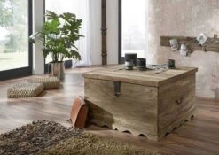 Table Basse 88x88 Palissandre Huilé Gris Taupe LEEDS #31