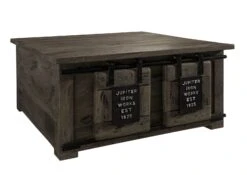 Coffre 90x90 Manguier Laqué Gris RAILWAY #264 17 Coffre 90x90 Manguier Laqué Gris RAILWAY #264 -Massivmoebel24 09 370 772 1064 9