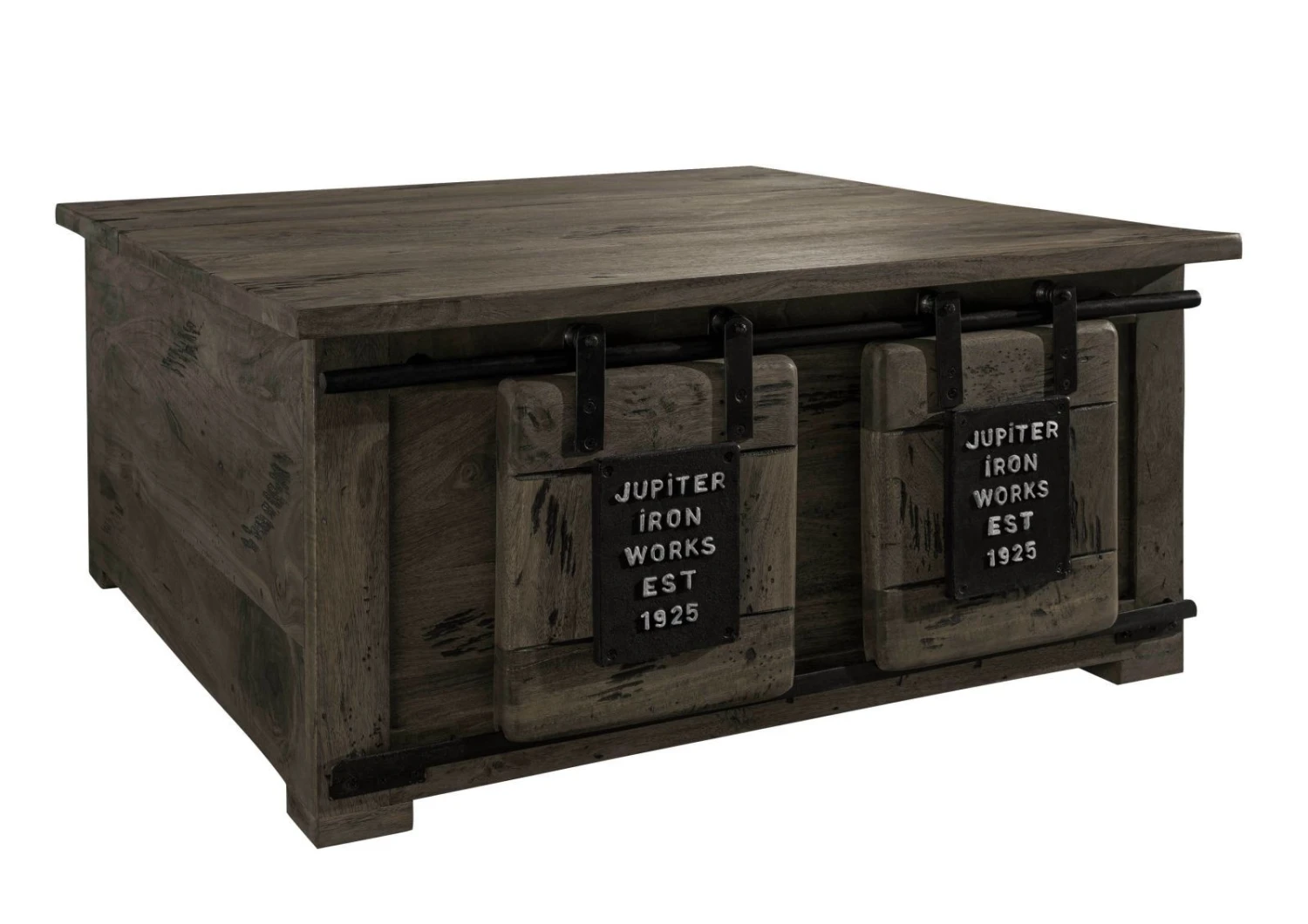 Coffre 90x90 Manguier Laqué Gris RAILWAY #264 9 Coffre 90x90 Manguier Laqué Gris RAILWAY #264 – Image 9