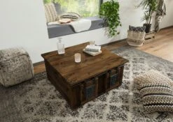 Coffre En Bois De Manguier Huilé RAILWAY #464 12 Coffre En Bois De Manguier Huilé RAILWAY #464 -Massivmoebel24 09 370 772 3064 03