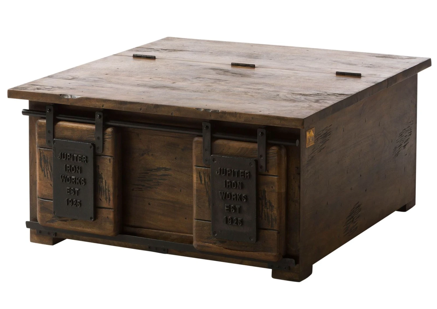 Coffre En Bois De Manguier Huilé RAILWAY #464 9 Coffre En Bois De Manguier Huilé RAILWAY #464 – Image 9