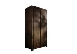 Armoire Penderie 100x61 Palissandre Laqué Gris Taupe METRO POLIS #117 -Massivmoebel24 09 380 510 1017 9