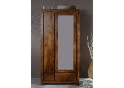 Armoire Penderie 100x61 Palissandre Laqué Life Honey METRO LIFE #165 -Massivmoebel24 09 380 520 1065 3