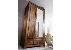 Armoire Penderie 100x61 Palissandre Laqué Life Honey METRO LIFE #165 -Massivmoebel24 09 380 520 1065 4