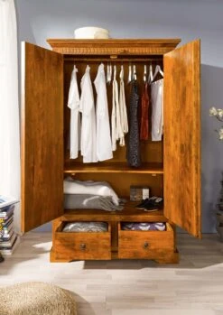 Armoire 108x64 Acacia Laqué Miel OXFORD #0509 9 Armoire 108x64 Acacia Laqué Miel OXFORD #0509 -Massivmoebel24 09 380 610 0P32 4