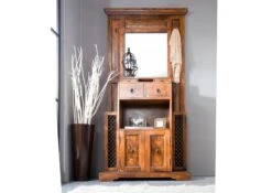 Meuble D'entrée 97x36 Acacia Laqué Miel OXFORD #0442 -Massivmoebel24 09 380 610 7031 3