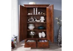 Armoire 108x64 Acacia Laqué Nougat OXFORD #509 -Massivmoebel24 09 380 620 0P32 3