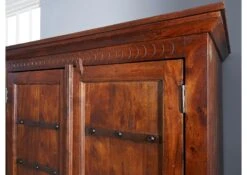 Armoire 108x64 Acacia Laqué Nougat OXFORD #509 -Massivmoebel24 09 380 620 0P32 5