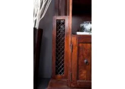 Meuble D'entrée 97x36 Acacia Laqué Nougat OXFORD #442 -Massivmoebel24 09 380 620 7031 5