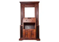 Meuble D'entrée 97x36 Acacia Laqué Nougat OXFORD #442 -Massivmoebel24 09 380 620 7031 9