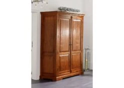 Armoire Penderie 140x65 Acacia Laqué Miel OXFORD #0437