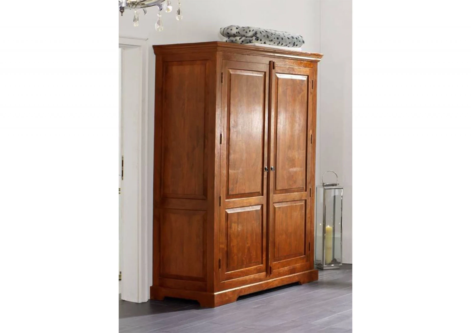 Armoire Penderie 140x65 Acacia Laqué Miel OXFORD #0437 1 Armoire Penderie 140x65 Acacia Laqué Miel OXFORD #0437