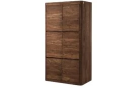 Armoire Sheesham 105x60x200 Marron Foncé Teinté TORONTO #165