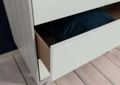 Armoire 90x50 Acacia Laqué Brun-Blanc TROMSO #102 -Massivmoebel24 09 612 697 2002 6