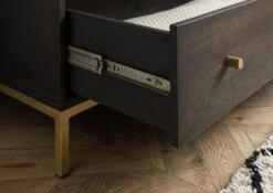 Armoire 99x55 Manguier Huilé Gris Taupe DIAMOND #118 -Massivmoebel24 09 612 760 0018 7