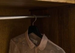 Armoire Manguier 100x60x80 Huilé Marron / Poignée Dorée LOS ANGELES #111 -Massivmoebel24 09 612 891 0111 05