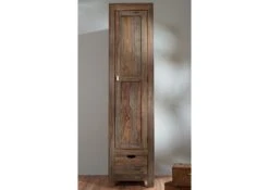 Armoire Penderie 48x60 Palissandre Huilé Gris Taupe NATURE GREY #98 -Massivmoebel24 09 618 550 0098 3