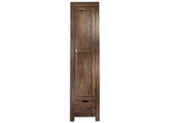 Armoire Penderie 48x60 Palissandre Huilé Gris Taupe NATURE GREY #98 -Massivmoebel24 09 618 550 0098 9