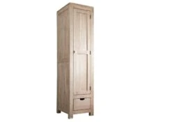 Armoire Penderie 48x60 Acacia Blanchi Blanc NATURE WHITE #98 16 Armoire Penderie 48x60 Acacia Blanchi Blanc NATURE WHITE #98 -Massivmoebel24 09 618 552 0098 9