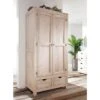 Armoire Penderie 96x60 Acacia Blanchi Blanc NATURE WHITE #99