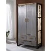 Armoire 100x50 Manguier Brut Imprimé Bois Naturel FACTORY #137