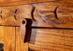 Étagère à Vin 144x47 Acacia Laqué Miel OXFORD #0519 15 Étagère à Vin 144x47 Acacia Laqué Miel OXFORD #0519 -Massivmoebel24 09 618 610 0P42 7