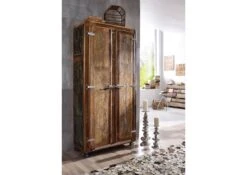 Armoire 90x38 Bois De Récupération Laqué Multicolore FREEZY #38