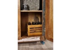 Armoire 90x38 Bois De Récupération Laqué Multicolore FREEZY #38 -Massivmoebel24 09 618 803 1028 3