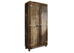 Armoire 90x38 Bois De Récupération Laqué Multicolore FREEZY #38 -Massivmoebel24 09 618 803 1028 9
