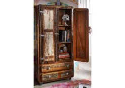 Armoire 90x38 Bois De Récupération Laqué Multicolore FREEZY #39 10 Armoire 90x38 Bois De Récupération Laqué Multicolore FREEZY #39 -Massivmoebel24 09 618 803 1029 4