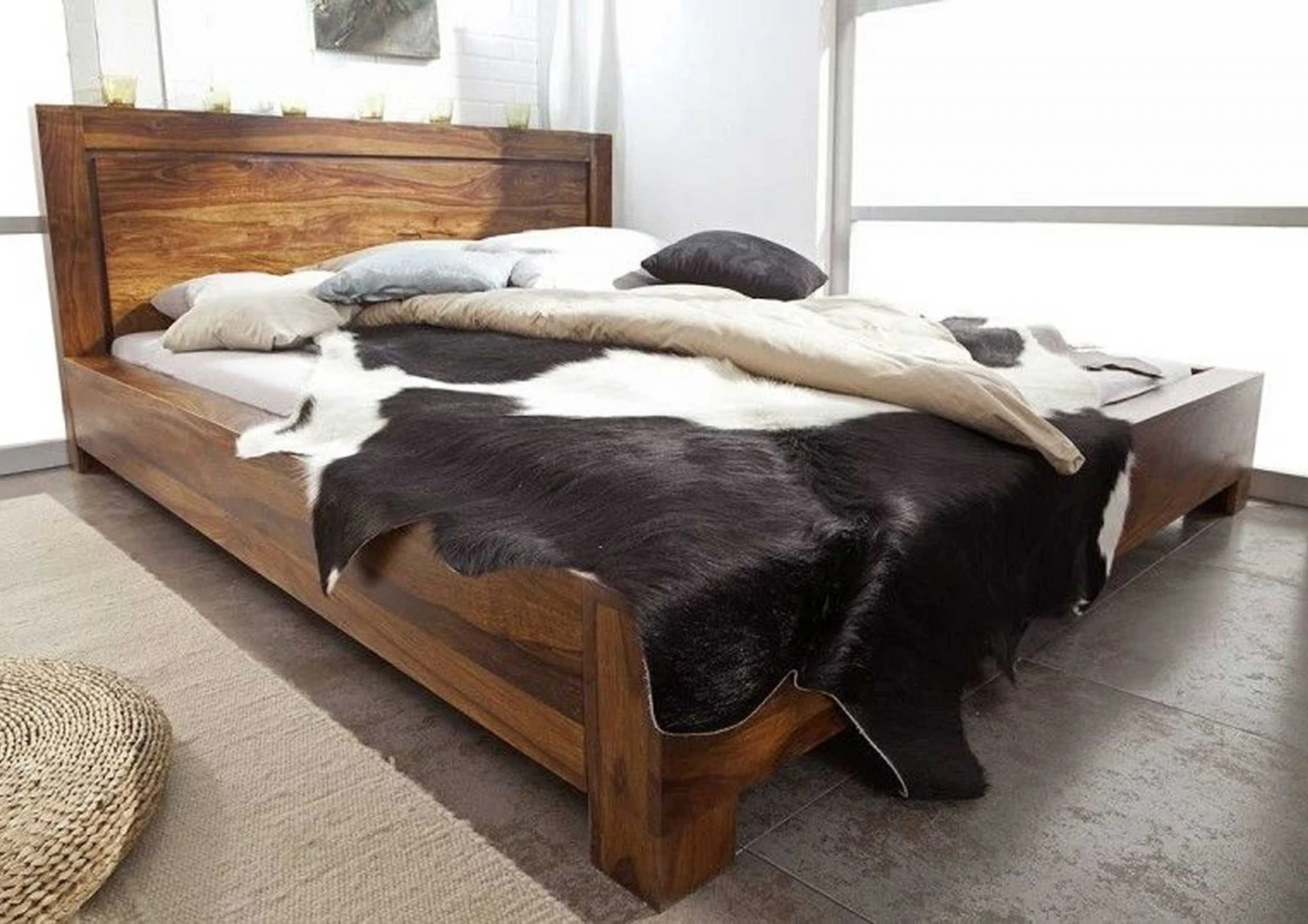 Lit Double 140x200 Palissandre Laqué Life Honey METRO LIFE #135 2 Lit Double 140x200 Palissandre Laqué Life Honey METRO LIFE #135 – Image 2