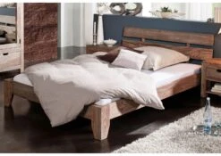 Lit Double 140x200 Palissandre Huilé Gris Taupe NATURE GREY #210