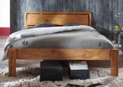 Lit Double 140x200 Palissandre Huilé Brun NATURE BROWN #520