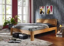 Lit Double 140x200 Palissandre Huilé Brun NATURE BROWN #520 9 Lit Double 140x200 Palissandre Huilé Brun NATURE BROWN #520 -Massivmoebel24 09 634 553 5020 4