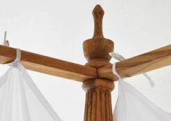 Lit à Baldaquin 140x200 Palissandre Huilé Brun NATURE BROWN #530 10 Lit à Baldaquin 140x200 Palissandre Huilé Brun NATURE BROWN #530 -Massivmoebel24 09 634 553 5030 4