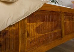 Lit Double 140x200 Acacia Laqué Miel OXFORD #0130 -Massivmoebel24 09 634 610 0130 6