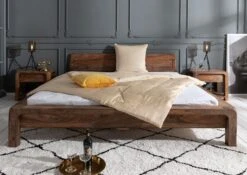 Lit Double 140x200 Palissandre Huilé Gris Taupe BUENO #013 10 Lit Double 140x200 Palissandre Huilé Gris Taupe BUENO #013 -Massivmoebel24 09 634 679 0013 3