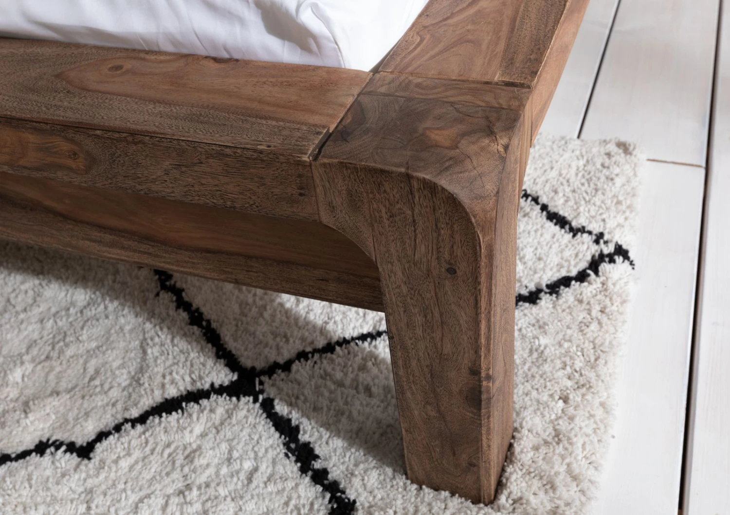 Lit Double 140x200 Palissandre Huilé Gris Taupe BUENO #013 6 Lit Double 140x200 Palissandre Huilé Gris Taupe BUENO #013 – Image 6