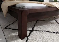 Lit Double 140x200 Acacia Laqué Tabac BUENO #033 -Massivmoebel24 09 634 679 0033 5